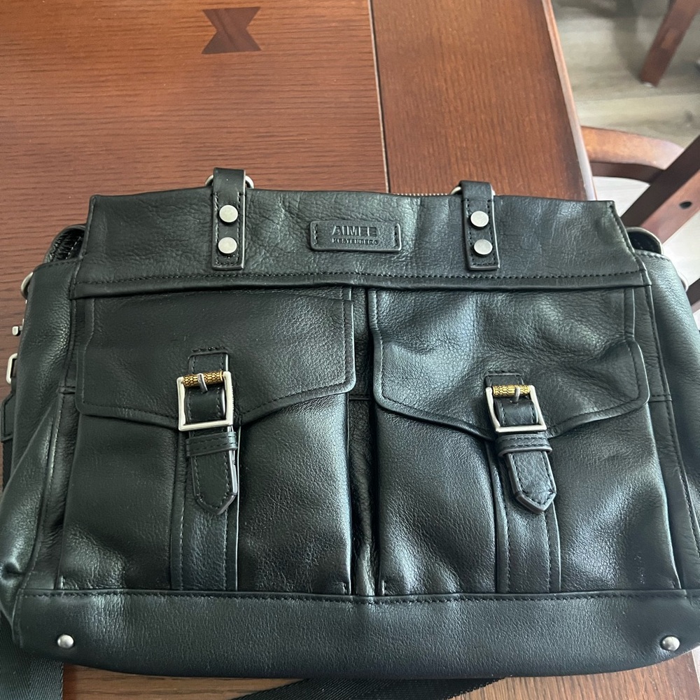 Aimee Kestenberg satchel w/crossbody strap.